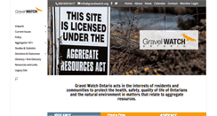 Desktop Screenshot of gravelwatch.org