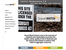 Tablet Screenshot of gravelwatch.org